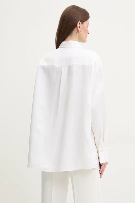 Îmbrăcăminte BOSS camasa din amestec de in 50535297 alb