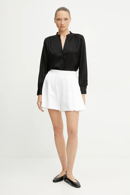 BOSS camicia in seta 50540034 nero SS25