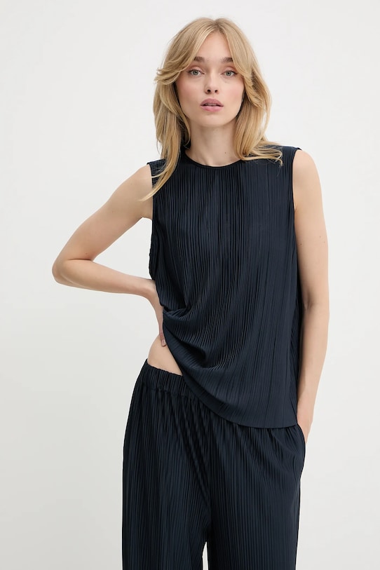 Bluza Samsoe Samsoe SAUMA casual mornarsko plava F24900010