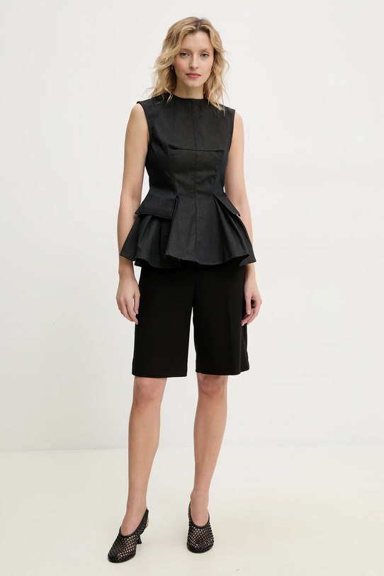 Джинсова блузка Remain 502582884 чорний SS25