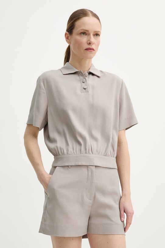 Remain bluzka casual beżowy 5025921675