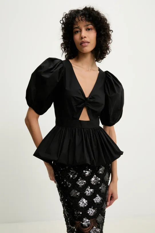 Блузка Rotate короткий чёрный 114108100