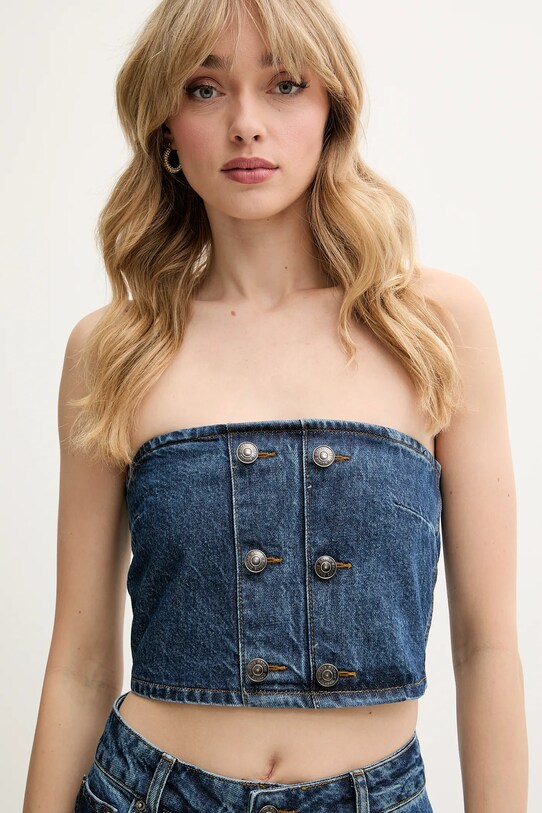 Rotate top jeansowy granatowy 1144481602