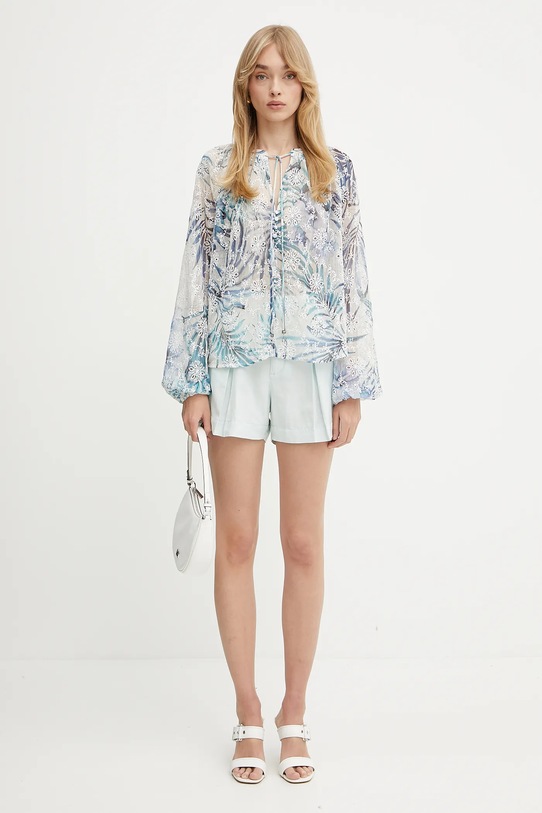 Guess bluză DANILE W5GH60.W0WA2 albastru SS25