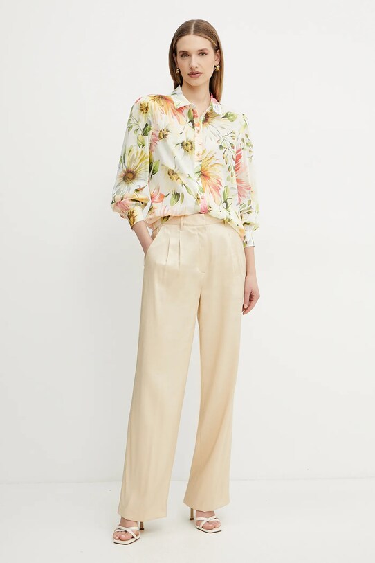 Košeľa Guess CLARA W5GH85.WH6C0 béžová SS25