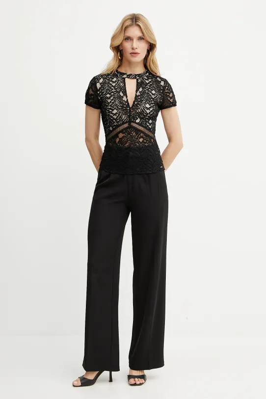 Guess bluză JOELLE W5GP12.KCS90 negru SS25