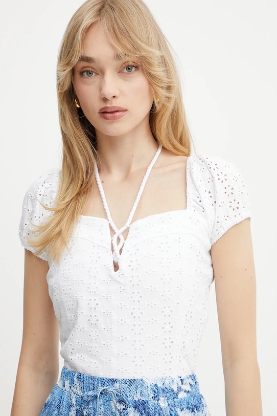 Блузка Guess ELIANE білий W5GP13.KCVA1