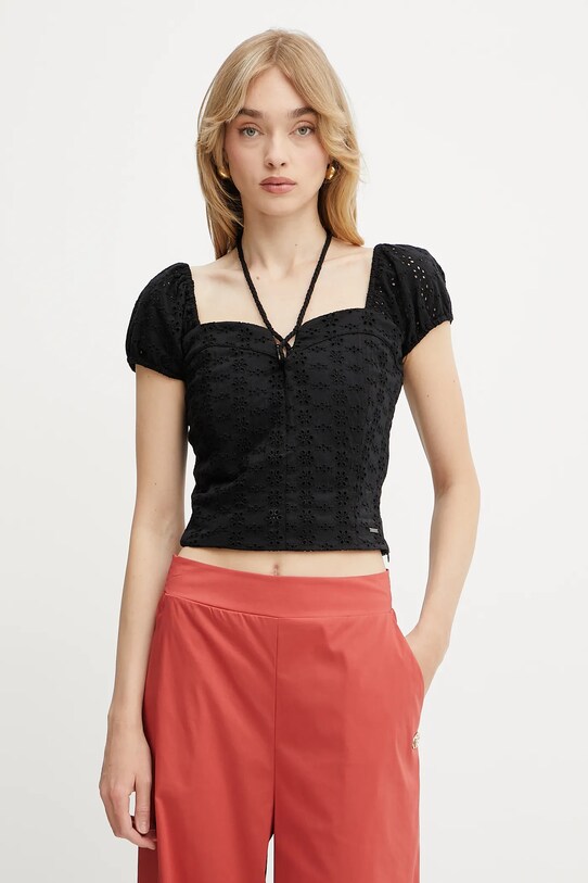 Guess camicetta ELIANE nero W5GP13.KCVA1