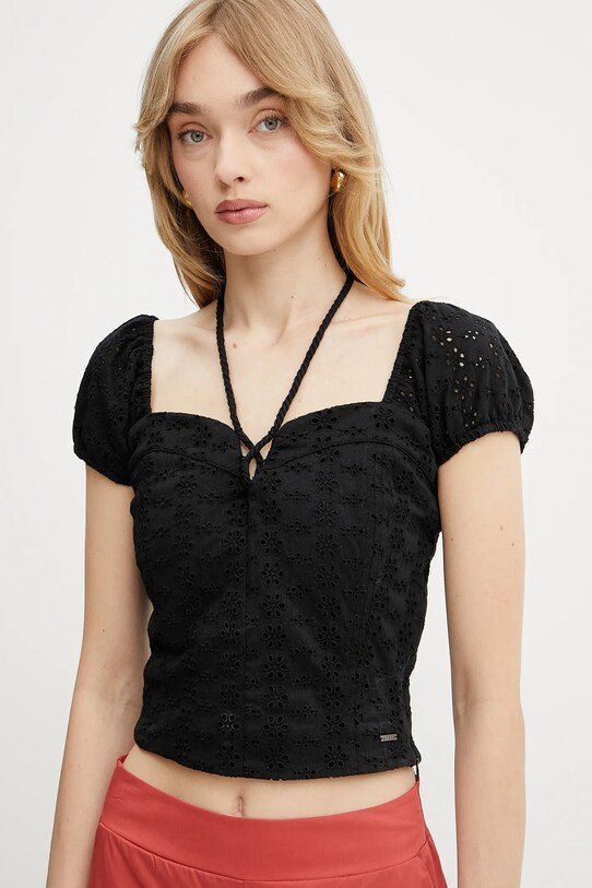 Guess camicetta ELIANE W5GP13.KCVA1 nero