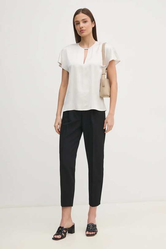 Blúzka Calvin Klein K20K208191 béžová SS25