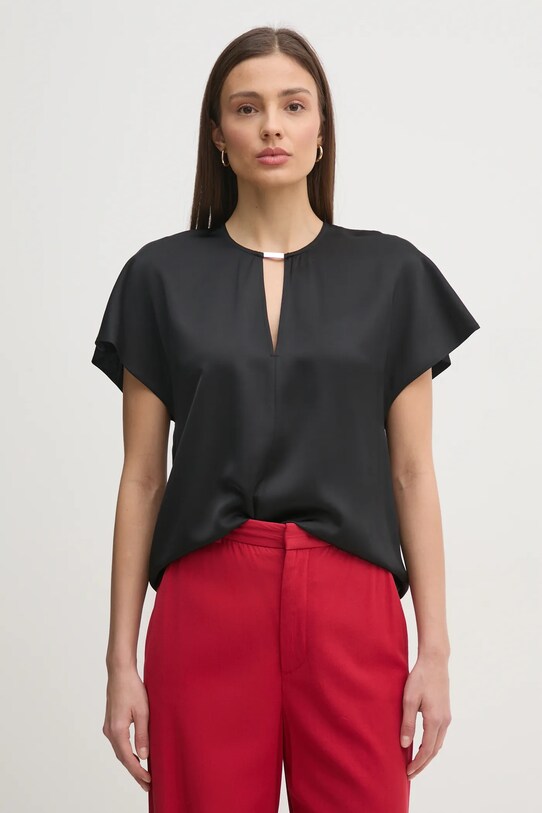 Μπλουζάκι Calvin Klein επίσημη μαύρο K20K208191