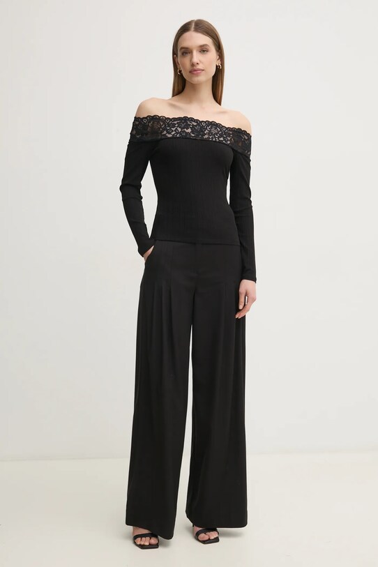 Лонгслив Morgan THEODOR THEODOR чёрный SS25