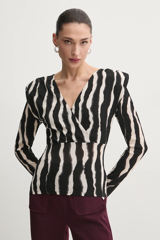 Morgan bluza TIBLO cu modele negru TIBLO