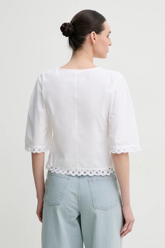 Îmbrăcăminte By Malene Birger bluza din bumbac ULRIKKE 103050 alb