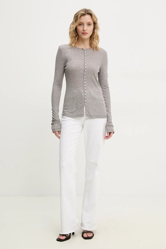 Кардиган с примесью шерсти By Malene Birger JANES 103075 коричневый SS25