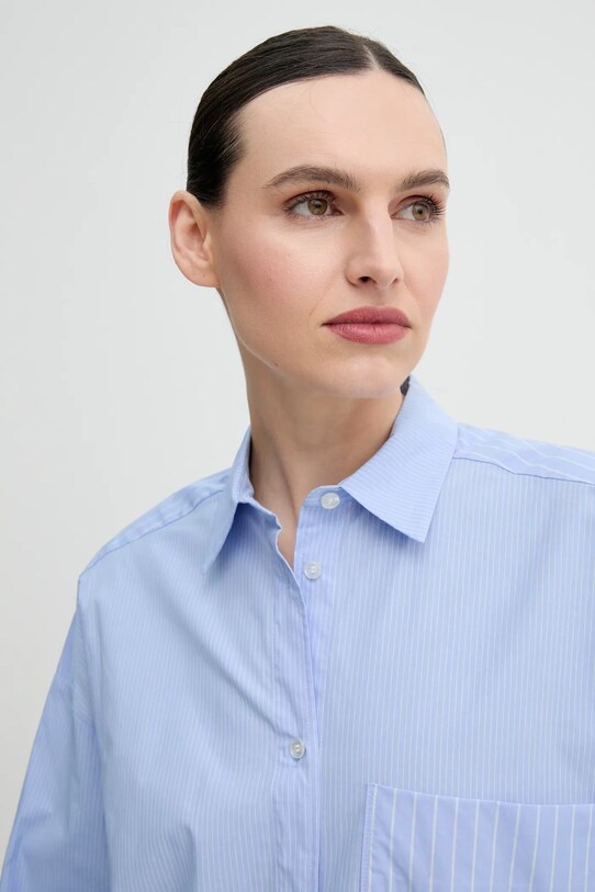 Bavlněná košile By Malene Birger DERRIS 103165 modrá