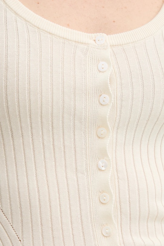 Blúzka s prímesou hodvábu Herskind Mie 5535106 béžová