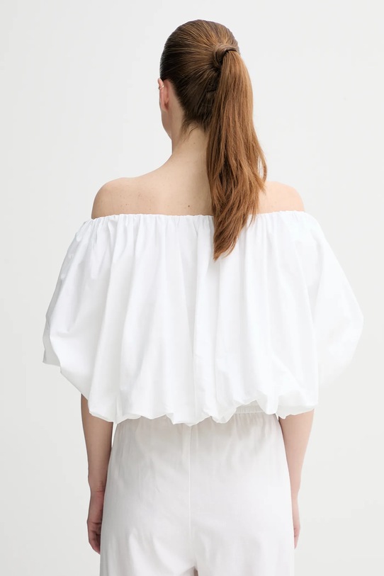 Îmbrăcăminte Herskind bluza din bumbac Hamilton 5560202 alb