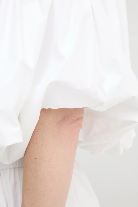 Herskind bluza din bumbac Hamilton 5560202 alb