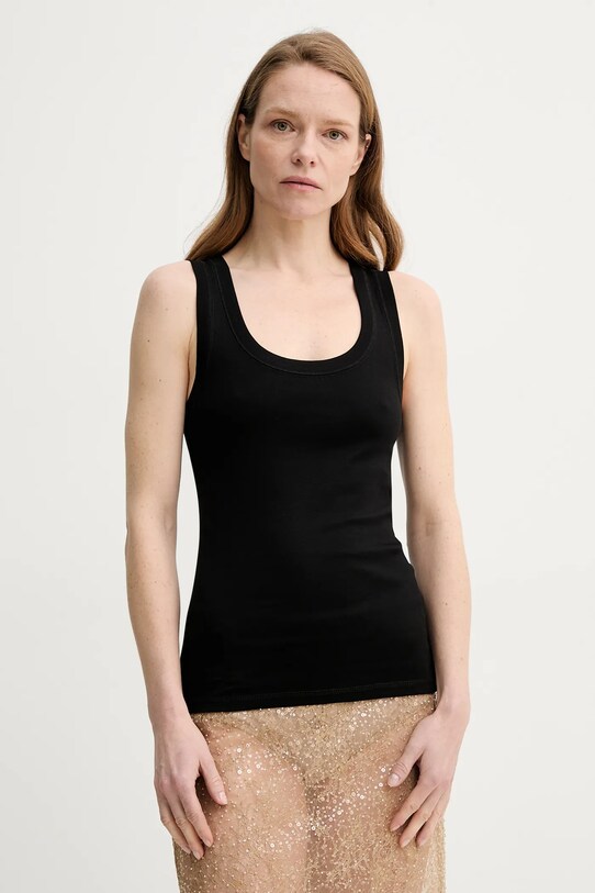 Хлопковый топ Herskind Sandra хлопок чёрный 5581152