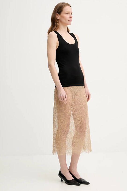 Хлопковый топ Herskind Sandra чёрный 5581152