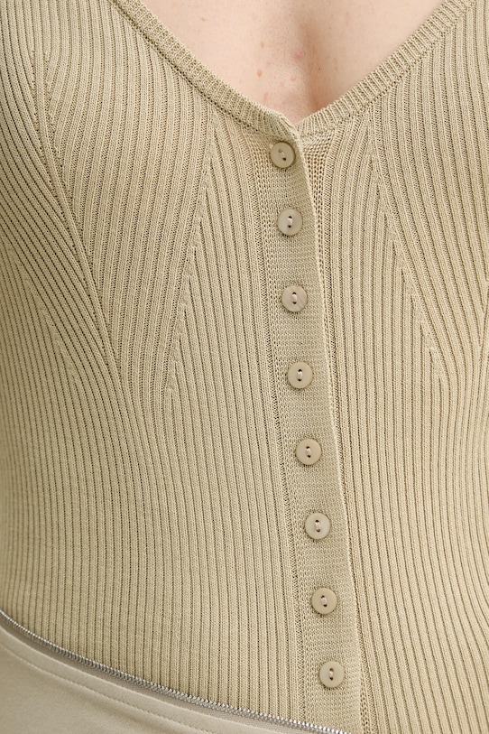 Ζακέτα με μείγμα μετάξι Herskind Gili 5539106 μπεζ