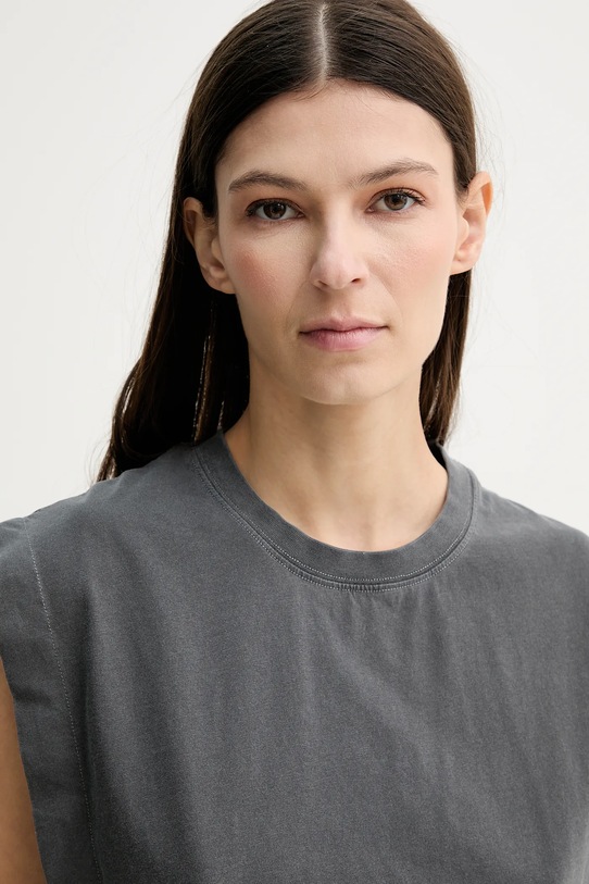 Sessun t-shirt bawełniany szary 24208007