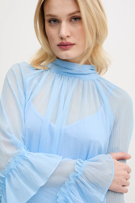 Never Fully Dressed camicetta NFDTO1672 blu