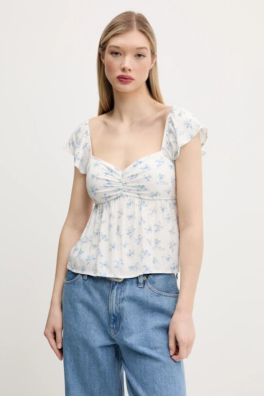 Hollister Co. felső rövid fehér KI340.5050.108