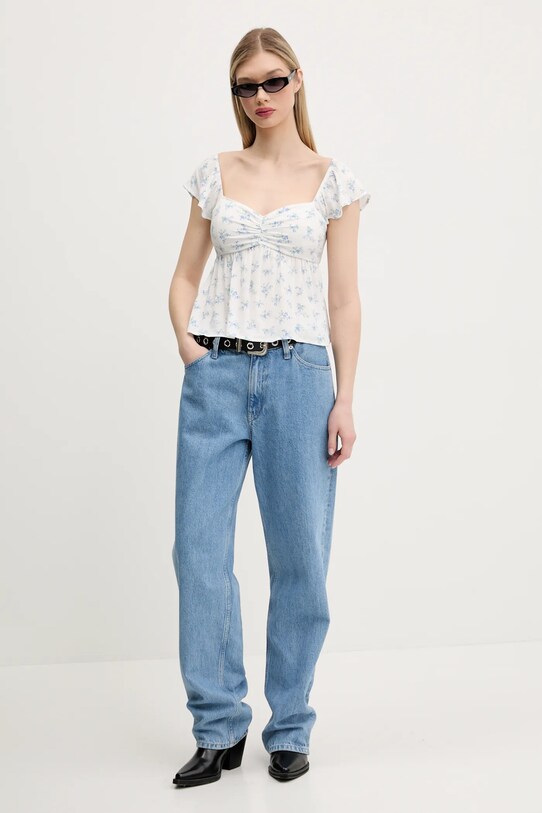 Hollister Co. felső KI340.5050.108 fehér SS25