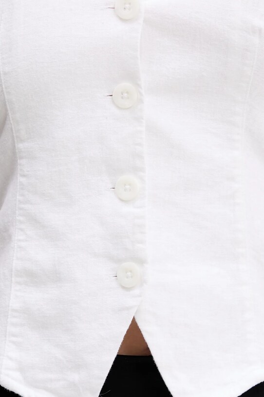 Hollister Co. vestă de in KI340.5071.100 alb