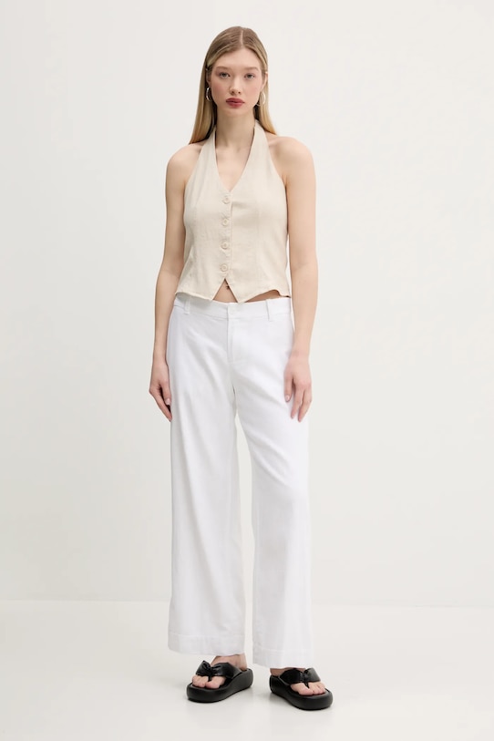 Laneni prsluk Hollister Co. KI340.5071.400 bež SS25