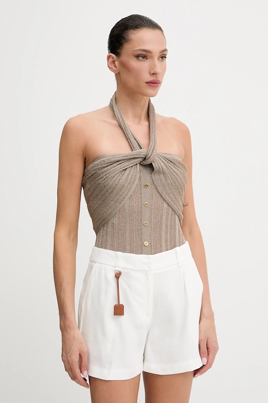 Топ Marciano by Guess GIA вталена бежов 5GGR16.5811Z