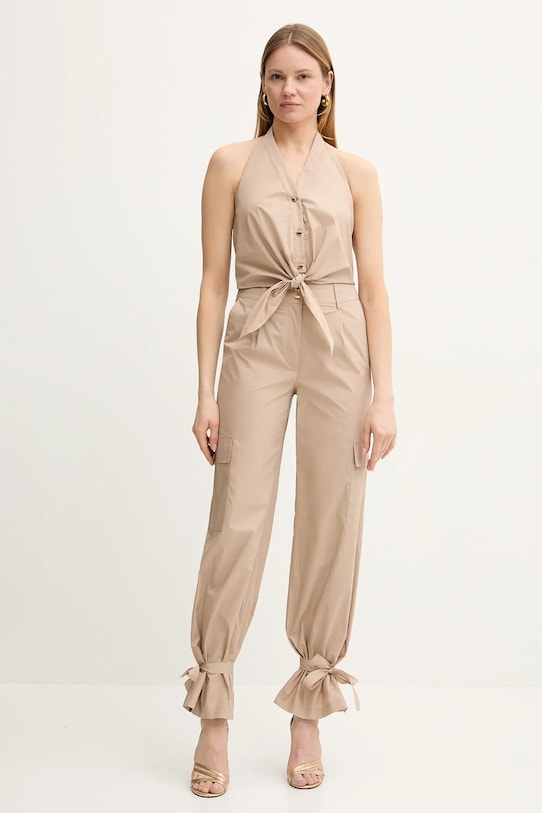 Bavlněný top Marciano Guess PAT 5GGH30.7315A béžová SS25