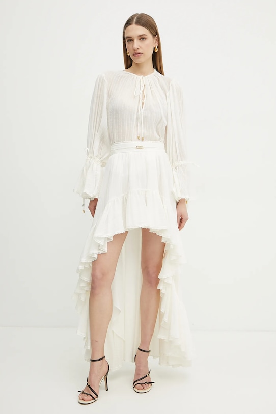 Bavlněná halenka Marciano Guess ELSA 5GGH33.7317A béžová SS25