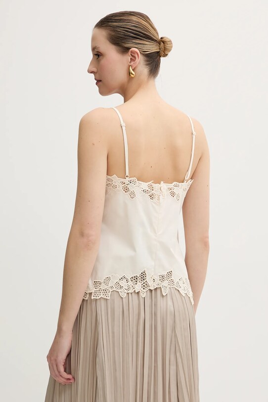 Odzież Marciano Guess bluzka bawełniana BROOKE 5GGH23.7313A beżowy