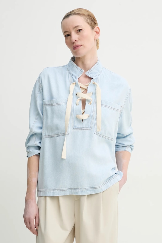 MUNTHE bluza subtire de blugi FUXALIMA uni albastru 251100725110