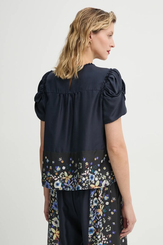 Îmbrăcăminte MUNTHE bluza de matase FAHSAI 251100925118 bleumarin