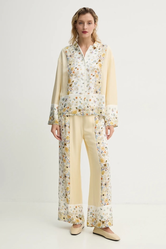 Шовкова сорочка MUNTHE FAIZA 251101025118 бежевий SS25