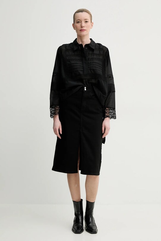 MUNTHE camicetta FERDIE 251102025128 nero SS25