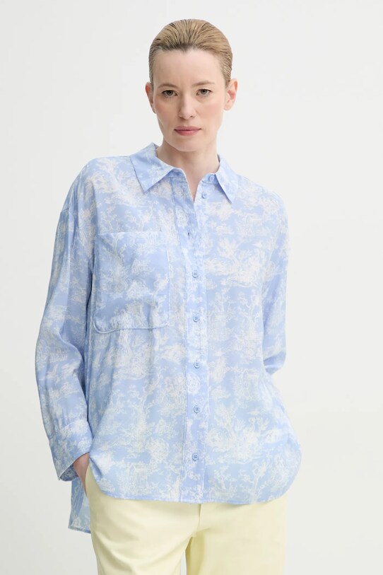 MUNTHE camicia FILIUS lunga blu 251102525120