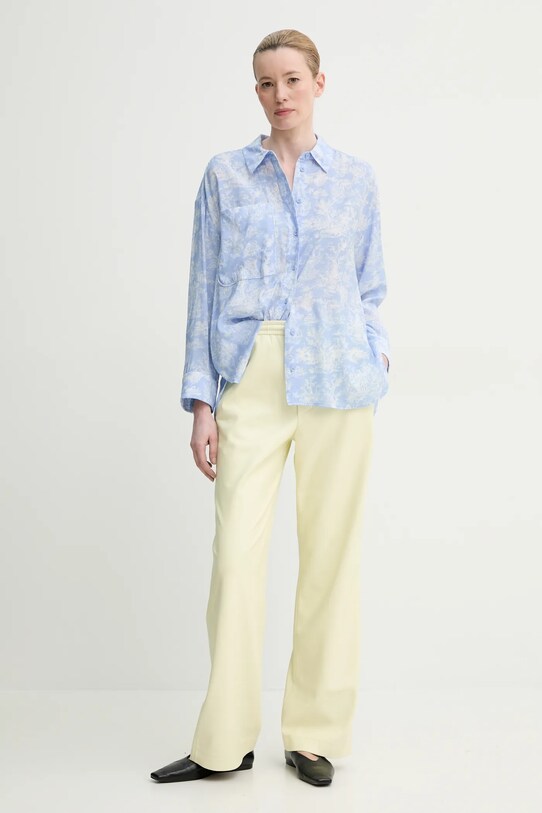 MUNTHE camicia FILIUS 251102525120 blu SS25