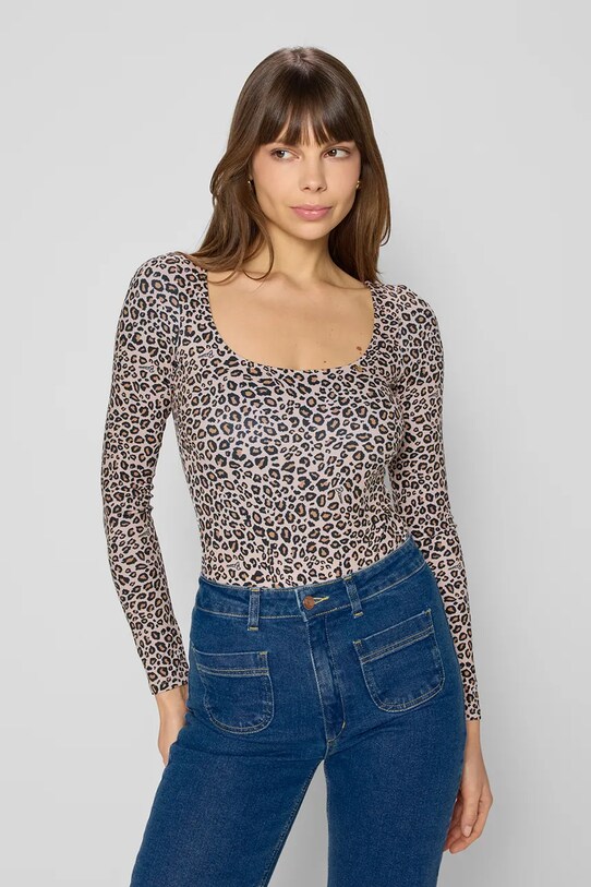 Bizuu body SANDY SANLEO animal bej SANDY.SANLEO.BRAZOWY.KW