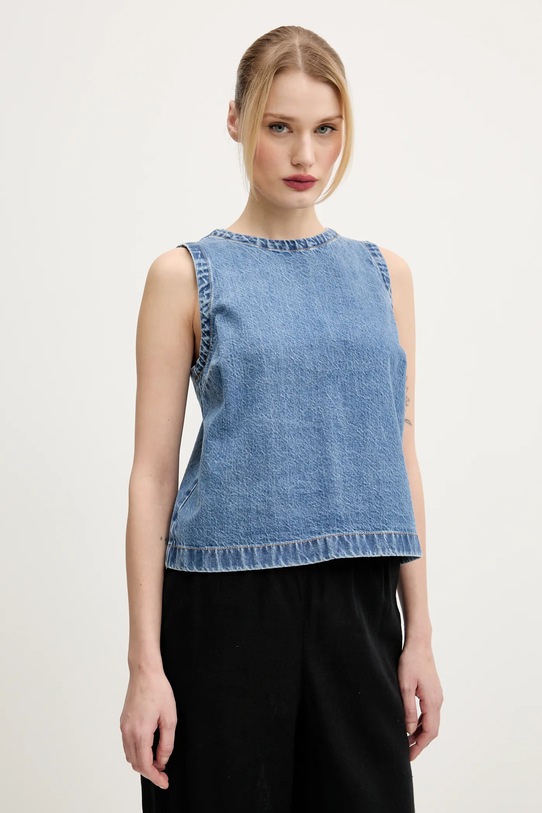 Îmbrăcăminte Abercrombie & Fitch bluza subtire de blugi KI140.5011.202 albastru