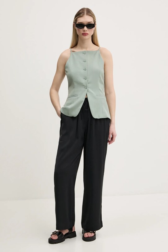 Abercrombie & Fitch top KI140.5050.340 verde SS25
