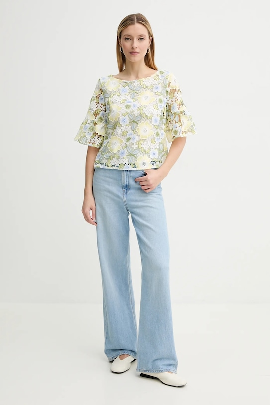 Μπλουζάκι Bruuns Bazaar BBW4369 λευκό SS25