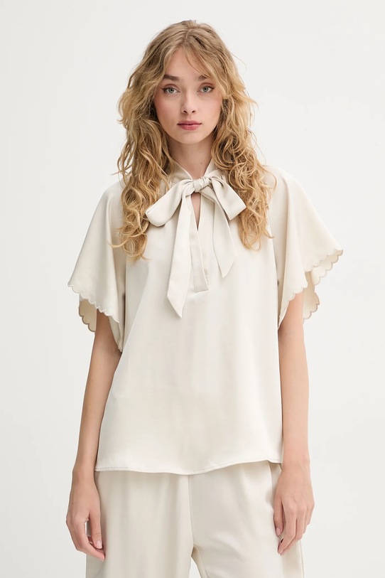 Bruuns Bazaar bluzka regular beżowy BBW4439