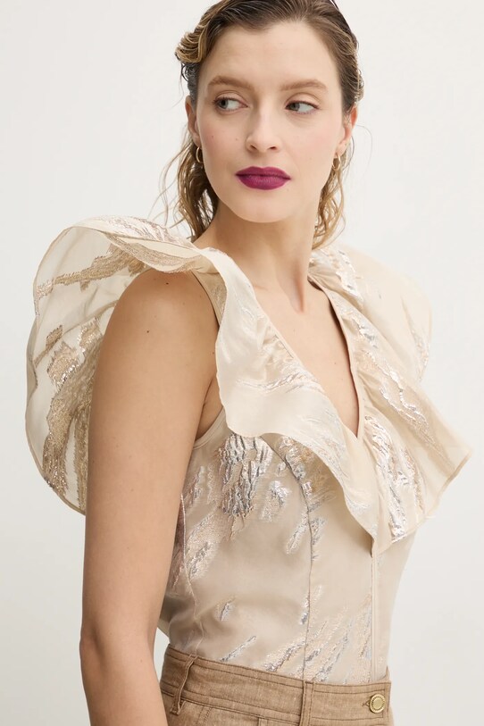 Bruuns Bazaar camicetta beige BBW4450