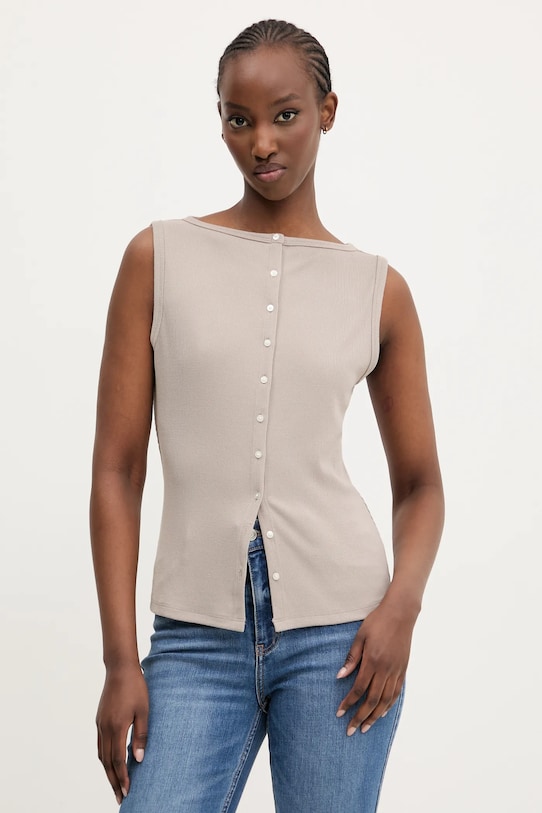 Abercrombie & Fitch camicetta slim beige KI139.5175.425