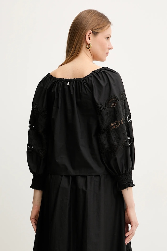 Odzież Liu Jo bluzka bawełniana WA5257.T4853 czarny